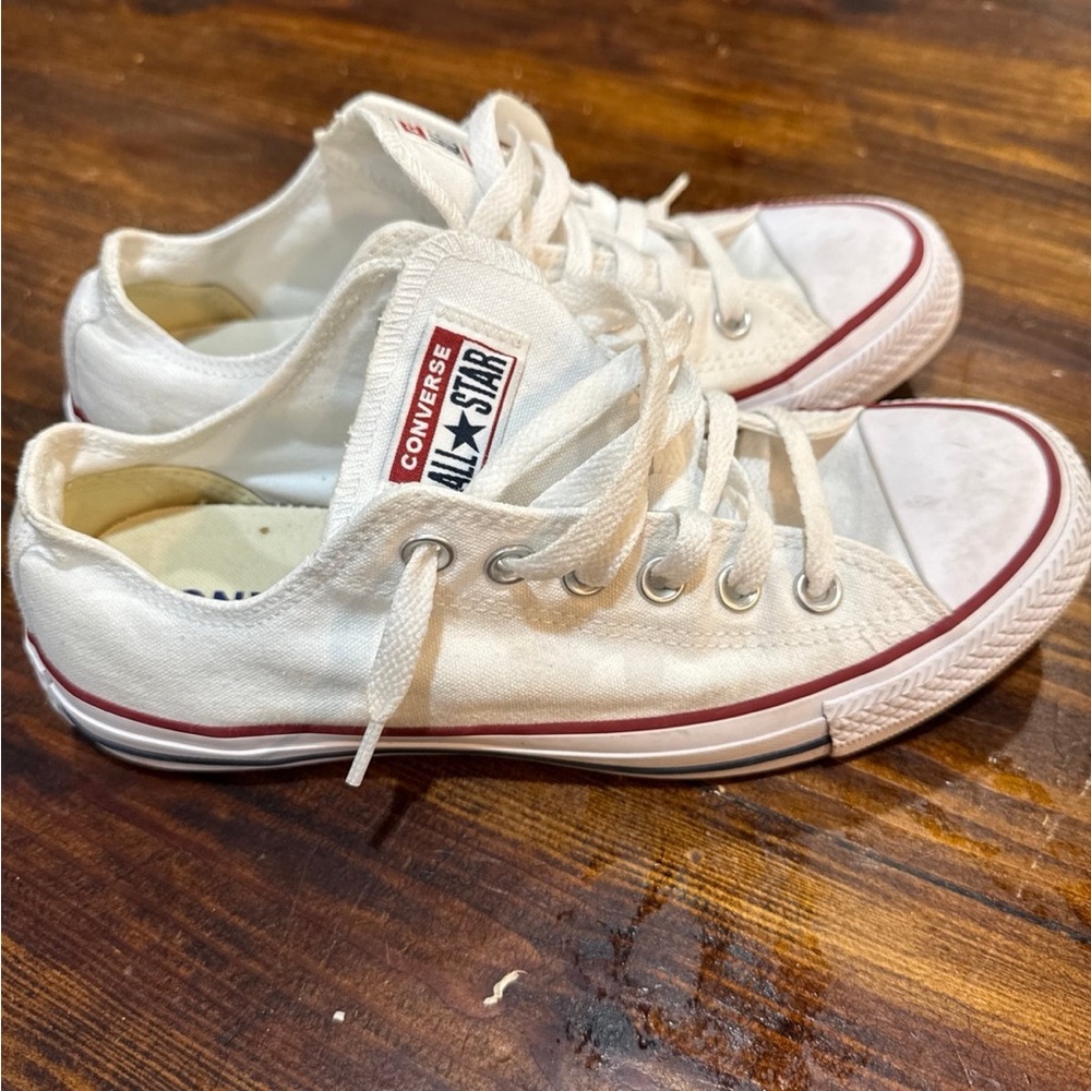 Converse All Star White Canvas Sneakers Men’s size 6 women’s size 8